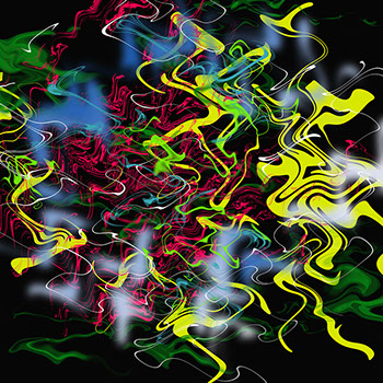 Ein abstraktes Werk von Andreas H. Boock. Der Künstlername ist elbkasper. Es hat das Format 100 x 100 cm und ist ein schönes Wandbild/Wanddeko.