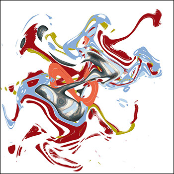 Ein abstraktes Werk von Andreas H. Boock. Der Künstlername ist elbkasper. Es hat das Format 50 x 50 cm und ist ein schönes Wandbild/Wanddeko.