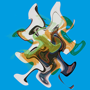 Ein abstraktes Werk von Andreas H. Boock. Der Künstlername ist elbkasper. Es hat das Format 50 x 50 cm und ist ein schönes Wandbild/Wanddeko.