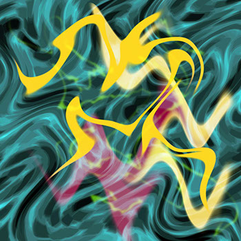 Ein abstraktes Werk von Andreas H. Boock. Der Künstlername ist elbkasper. Es hat das Format 50 x 50 cm und ist ein schönes Wandbild/Wanddeko.