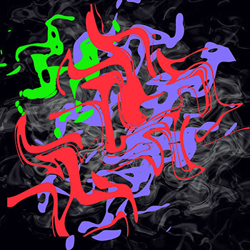 Ein abstraktes Werk von Andreas H. Boock. Der Künstlername ist elbkasper. Es hat das Format 50 x 50 cm und ist ein schönes Wandbild/Wanddeko.