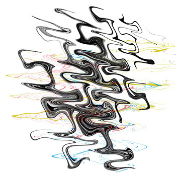 Ein abstraktes Werk von Andreas H. Boock. Der Künstlername ist elbkasper. Es hat das Format 75 x 75 cm und ist ein schönes Wandbild/Wanddeko.