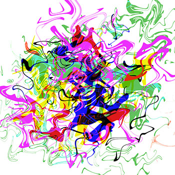 Ein abstraktes Werk von Andreas H. Boock. Der Künstlername ist elbkasper. Es hat das Format 75 x 75 cm und ist ein schönes Wandbild/Wanddeko.