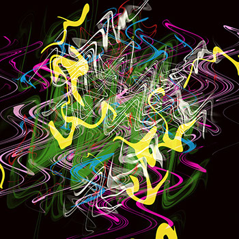 Ein abstraktes Werk von Andreas H. Boock. Der Künstlername ist elbkasper. Es hat das Format 75 x 75 cm und ist ein schönes Wandbild/Wanddeko.