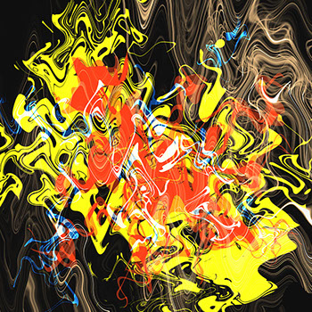 Ein abstraktes Werk von Andreas H. Boock. Der Künstlername ist elbkasper. Es hat das Format 75 x 75 cm und ist ein schönes Wandbild/Wanddeko.