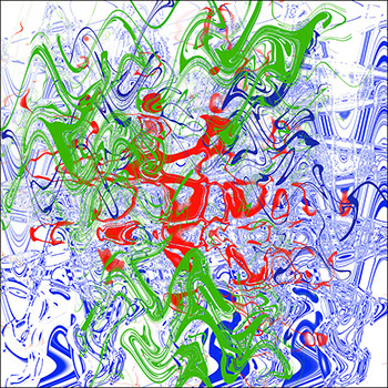 Ein abstraktes Werk von Andreas H. Boock. Der Künstlername ist elbkasper. Es hat das Format 75 x 75 cm und ist ein schönes Wandbild/Wanddeko.